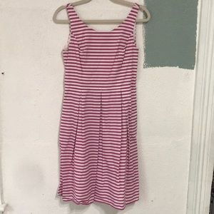 Pink/White Striped Dress